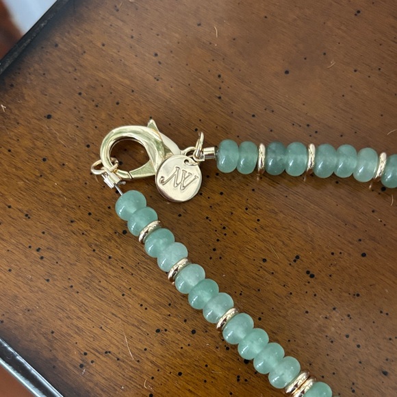 Jane Win Green Jade Gumdrop Beaded Necklace - Picture 2 of 2